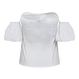 SannaCC Off - Shoulder Top - White - Co'couture