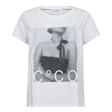 SiaraCC Pearl Necklace Tee - White - Co'couture
