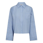 SimoCC Stripe Button Shirt - Pale Blue - Co'couture