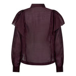 TaffyCC Frill Shirt - Winered - Co'couture