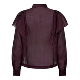 TaffyCC Frill Shirt - Winered - Co'couture
