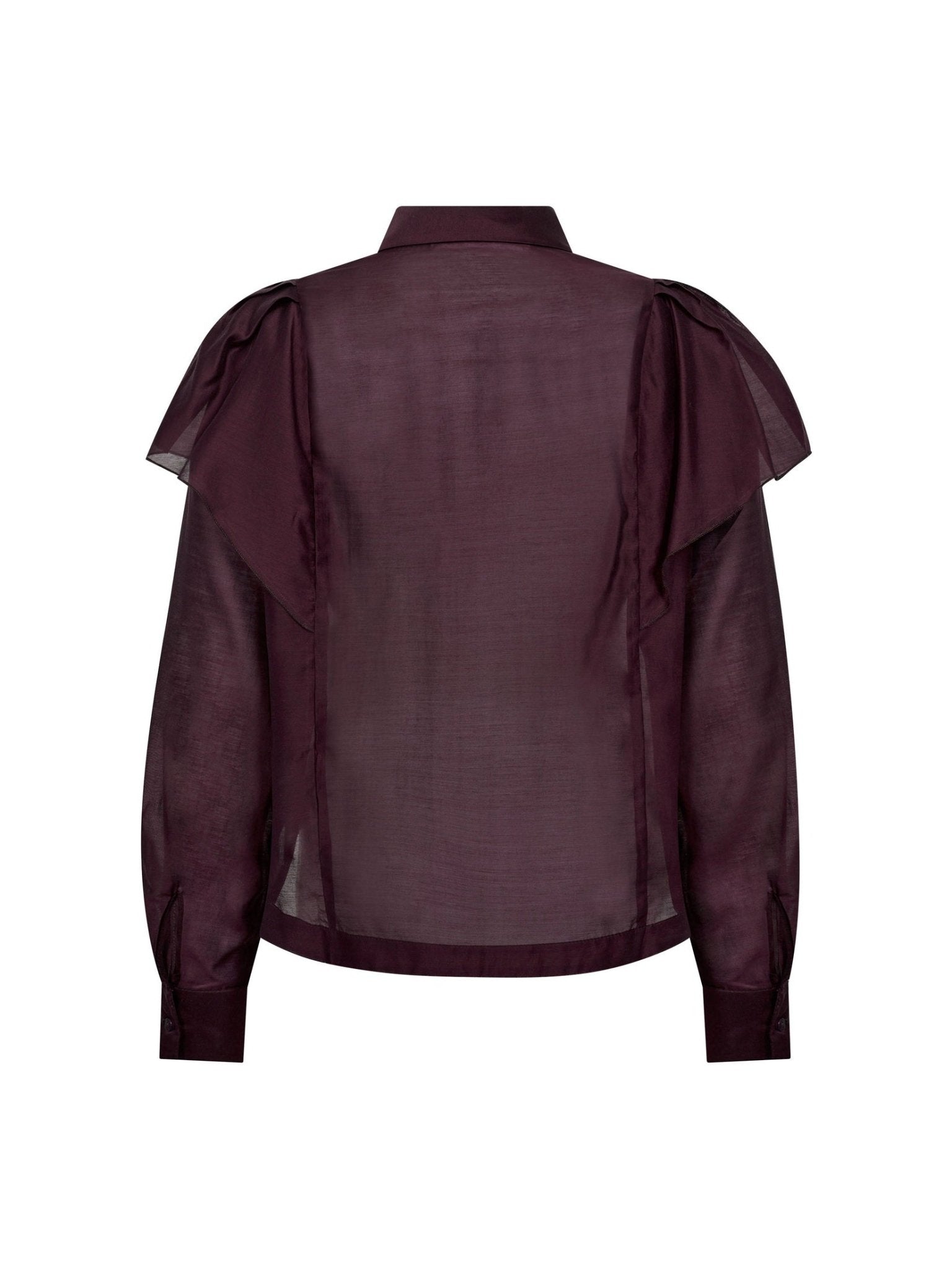 TaffyCC Frill Shirt - Winered - Co'couture