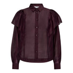 TaffyCC Frill Shirt - Winered - Co'couture