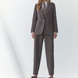 VolaCC Carrot Pleat Pant - Dark Brown - Co'couture