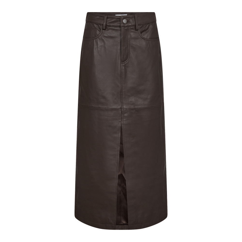34074 PhoebeCC Leather Slit Skirt 83-01