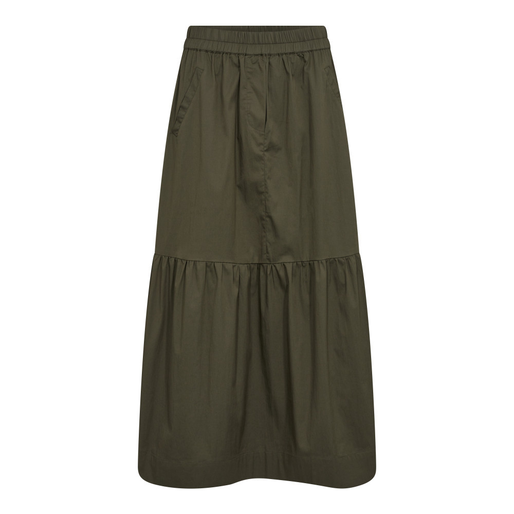 34112 CottonCC Crisp Gypsy Skirt-Dark Army-01