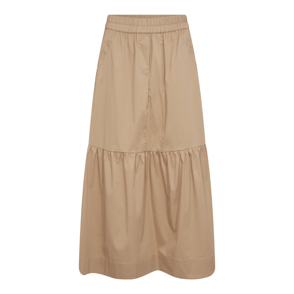 34112 CottonCC Crisp Gypsy Skirt-Khaki-01